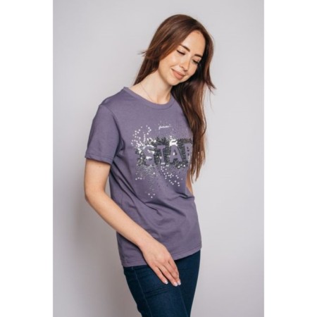 Women's T -shirt Let’s GO, size 46, graphite color-2