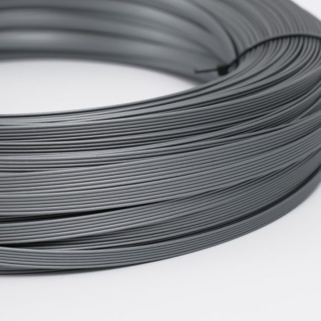 Artificial rattan 8 mm 100 m wave (silver metallic)-2