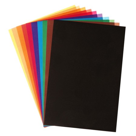 Set for children's creativity A4, 10 sheets Cardboard white coated +20 sheets Catcamet Cathedral Crossed + 20 sheets Color Paper-2