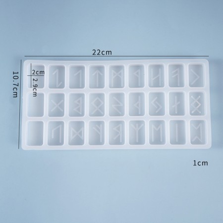 Form Silicone universal "runes" 27 pcs.-3
