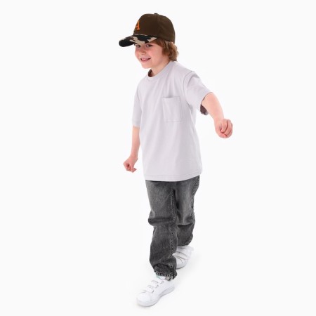 Baby cap for the boy “A”, brown color, rr 52-54, 5-7 years old-12