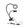 LED ring lamp Luazon SK-001, flexible leg, 5 W, 12 lamps, 10 modes