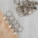 Ring for the cornice, with a clamp, d = 22/26 mm, 20 pcs, silver color