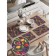 Set of napkins for setting the table "Multi -colored tulips", rectangular, rounded edges, size 30x46 cm, 4 pcs