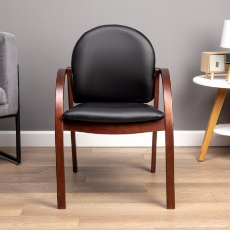 Juno chair eco -leather black/tree-1