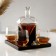 Mini -bar Rubin, on a stand, skeleton - 880 ml, glasses - 200 ml, 13.5 x 23 x 23 cm