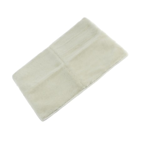 Kitting in the front seat, natural wool, short pile, white-13