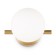 Бра Freya FR5259WL-01BS Blossom, 200х150х180 мм, G9, 1х25Вт, цвет латунь
