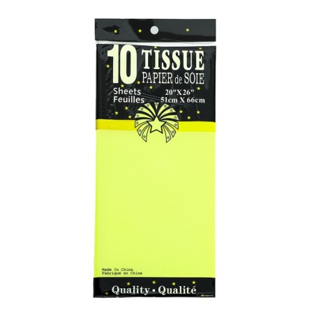 Package Paper by silence, "neon series", yellow, 50 cm x 66 cm