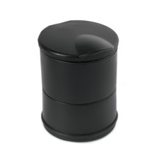 Ashtray for cars, with a backlight 9 x 6.8 cm, black