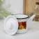 Cylindrical kettle, 1 l, dree mix, induction, white color