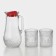Set of drinking glass "Christ", 3 items: a jug 1.2 l, a glass 350 ml