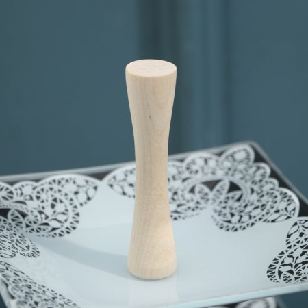 Vase for fruit "Lace", 3 tiers, black and white-3