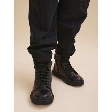 Pants for boys, height 110 cm, black color-4