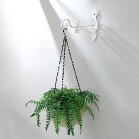 Bracket for kashpo kovaya, 25 cm, metal, white-9