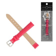 Solomon watch strap, 12 mm, genuine leather, L-20 cm, pink