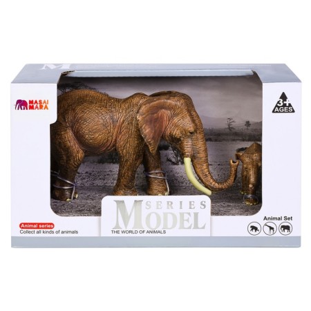 Набор фигурок «Мир диких животных: семья слонов», 2 фигурки-11