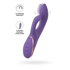 Vibrobler with the Come-Hither Jos Fingie function, 21.6 cm, silicone, purple color