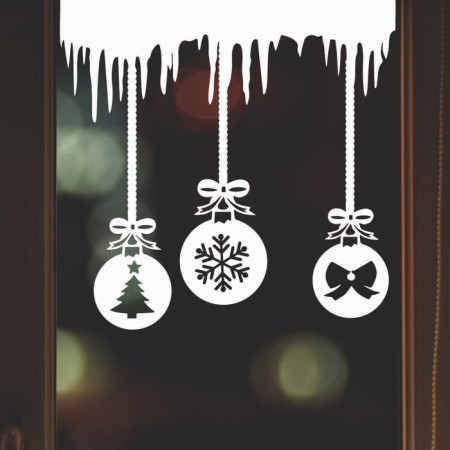 Decorative sticker for windows "Balls" 50x50 cm