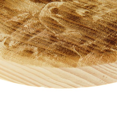 Board from the massif of the cedar "Bear", round, 18 × 18 cm-2