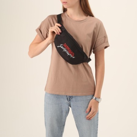 Bag on the belt is “prohibited”, 32x8x15 cm, lightning departure, black color-5