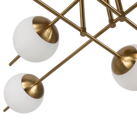 Suspended lamp Freya Fr5205PL-08BS Damask, 900x900x400 mm, E27, 8x60W, brass color-5
