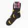 Women's terry socks "bananas", gray color, size 23-25