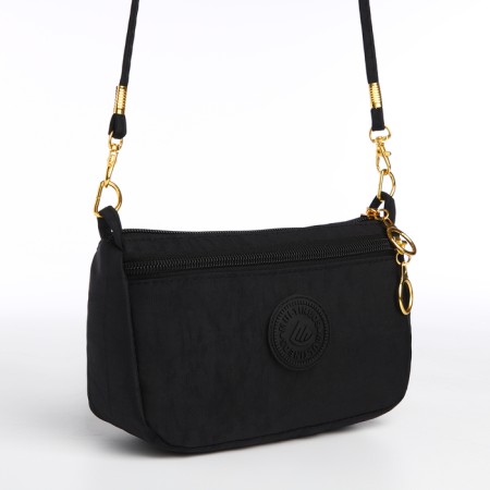 Bag Women's Cross-Bodi with a zipper, black color-4