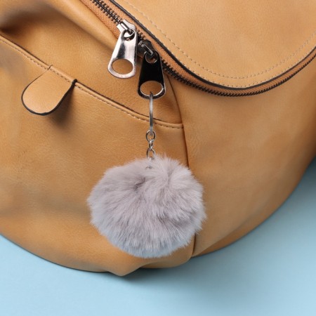 Fluffy on the ring "Hedgehog with a butterfly. I'm not prickly!" D = 8 cm 15x14 cm-3
