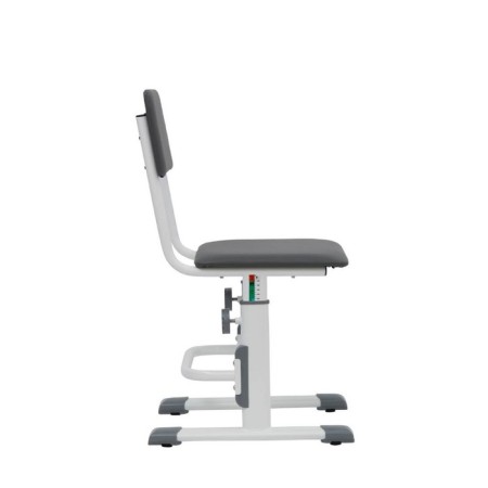 School for a student adjustable Polini Kids City / Polini Kids Smart L, white-gray color-3