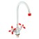 Accoona A4582N kitchen mixer, double -leaf, high spout, red/chromium