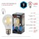 Lamp Filament Era “Grush”, 9 W, E27, 1170 lm, 4000k, white glow
