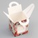 Box for 1 cupcake, "flowers", 9.2 x 9.2 x 11.1 cm, confectionery packaging