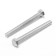Bolt "Tundra Krep", with a hexagonal head, galvanized, Din933, M6x60 mm, 2 pcs