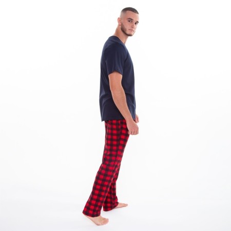 Male home -made costume (T -shirt and trousers), red color, size 62-1