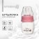 A bottle for feeding, classic throat, 60 ml (measuring scale up to 40 ml) BASIC, 0+ months, pink color