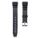Watch strap, 18 mm, silicone, l-22.5 cm, black