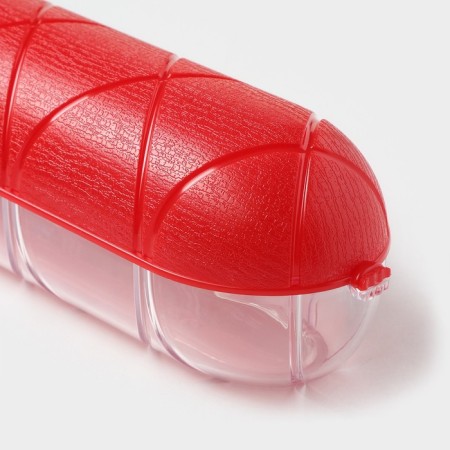 Ricco sausage container 25.8 × 7 × 7 cm, red color-6