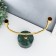 Summary marble, metal for 2 candles "malachite. Bends" 30x23 cm