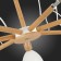 Ceiling EVOLUCE lamp. Sle103802-07. Balcamo. 7x60 watts, E27, 75x75x45 cm, color light wood, white