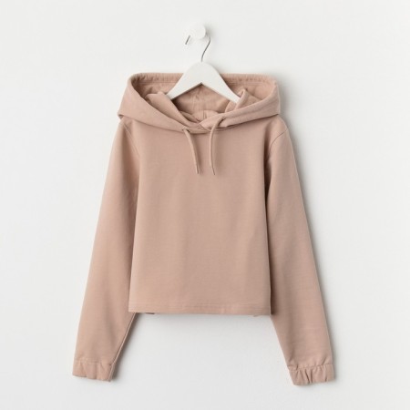 Sweatshirt for girls, cappuccino color, height 122 cm