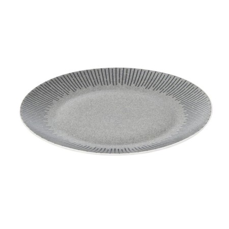 Dining plate Home Queen "Noir", d = 26.6 cm, color gray color-2