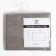 Set of pillowcases "Ethel" 50x70 cm - 2 pcs, gray, 100% cotton, calico