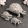 Set of figures "Three Turtles" 8x6x6cm, Gray Stone