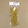 Beads on threads, round, 12 mm, 2 m, gold color