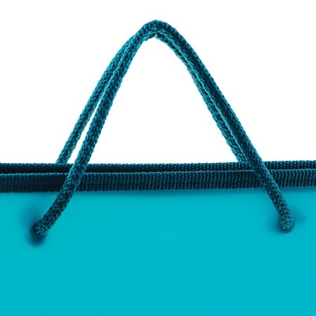 A folder with A4 handles, 230 x 185 x 25 mm, lightning around, plastic, PT-112, "office", tinted, turquoise color-4