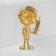 Brooch "nurse" with an injection, colored in gold
