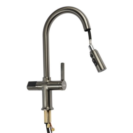Zein Z3783 kitchen mixer, temperature screen, exhaust spout, height 23 cm, 2 modes-5