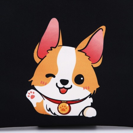 Bag Schoper "Baby Corgi", 35x0.5x40 cm, departure without lightning, without lining, black-3