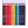 Pencils 24 colors, in metal pencil case, triangular, wooden, landscape mix